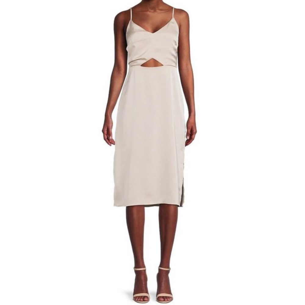 NWT Cutout Satin Midi